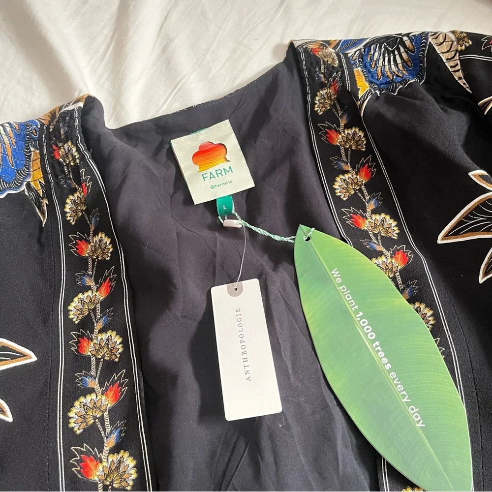 NWT FARM RIO wrap tie dress - Picture 2 of 3